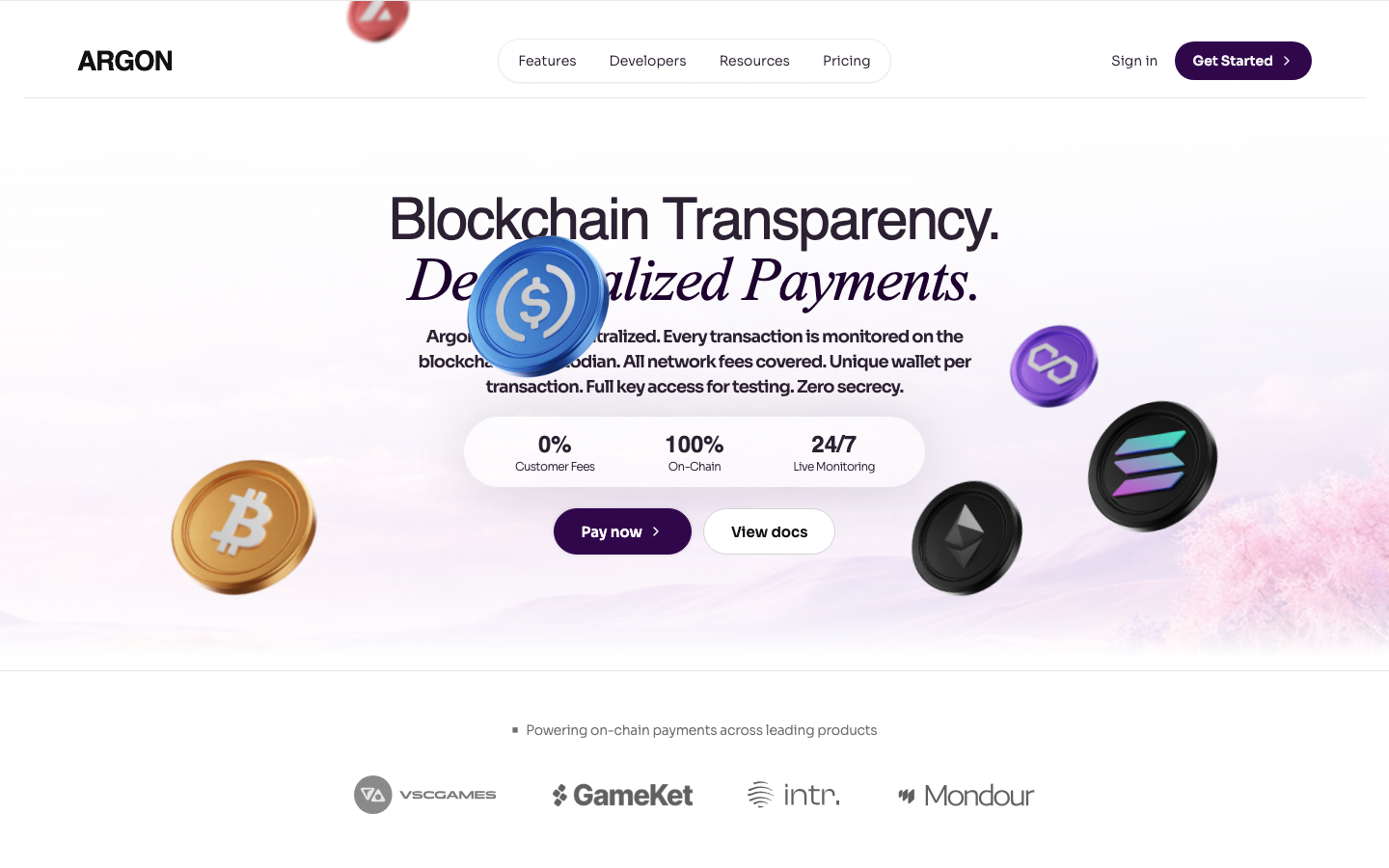 Argon — product screenshot